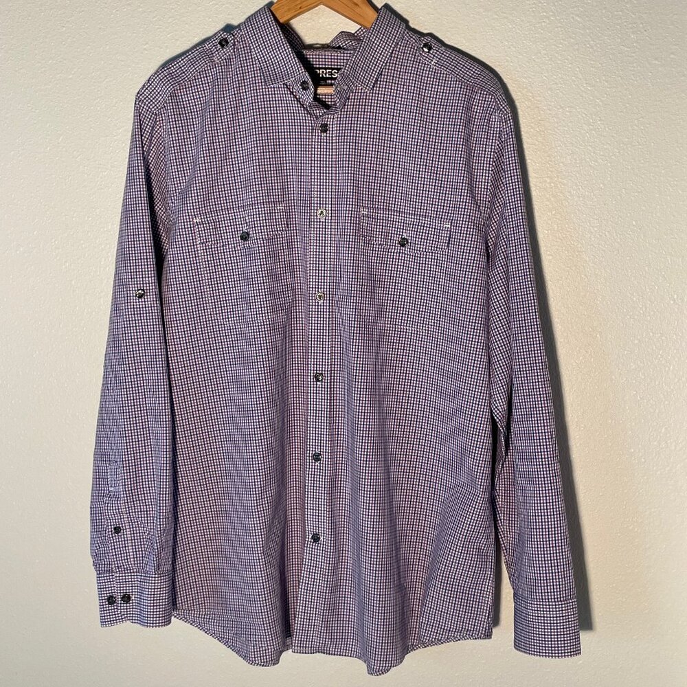 Express Long Sleeve Button Down‎ Modern Fit Size XL